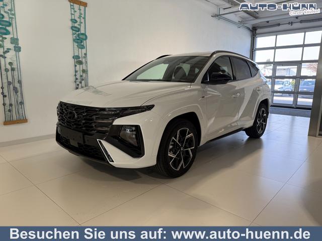 Hyundai TUCSON - N Line 1.6 T-GDI Hybrid 4WD AT 176kW / 239PS 2-Zonen-Klimaautomatik, Sitzheizung, Lenkradheizung, Navigationssystem, DAB, Android Auto, Apple CarPlay, R&uuml;ckfahrkamera, Head-up Display, Krell Sound System, 19 Zoll Leichtmetallfelgen, uvm.