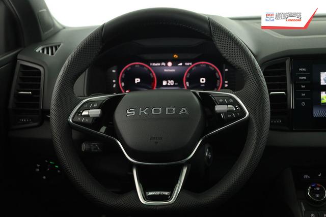 Skoda Karoq Sportline 1.5 TSI DSG Sportline, Pano, AHK, Navi, CANTON, Matrix, AreaView, Side, FS-beheizbar, 19-Zoll 