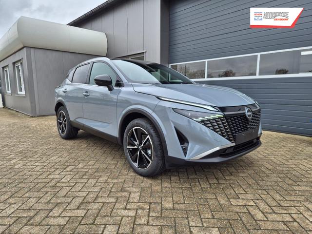 Nissan Qashqai 1.3 DIG-T MHEV 158 PS X-Tronic Tekna Voll-Leder Klimaautomatik PanoGlasdach Sitzheizung Lenkradheizung Navi Head-Up Display elektr. Heckklappe ACC PDC v+h 360&deg;Kamera DAB Bluetooth Touchscreen Apple CarPlay Android Auto 19"LM 