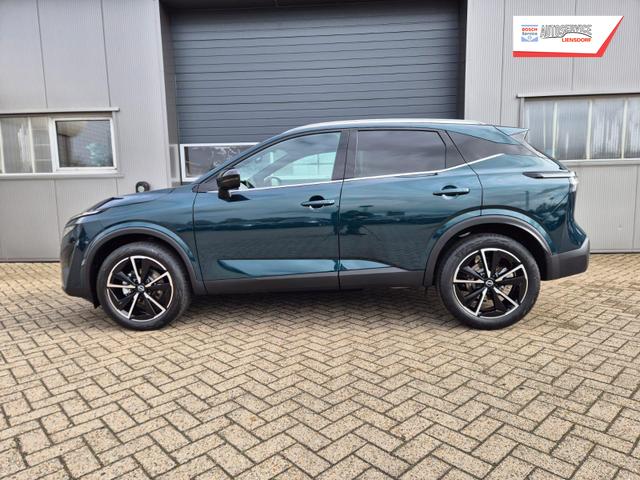 Nissan Qashqai 1.3 DIG-T MHEV 158 PS X-Tronic Tekna Voll-Leder Klimaautomatik PanoGlasdach Sitzheizung Lenkradheizung Navi Head-Up Display elektr. Heckklappe ACC PDC v+h 360&deg;Kamera DAB Bluetooth Touchscreen Apple CarPlay Android Auto 19"LM 