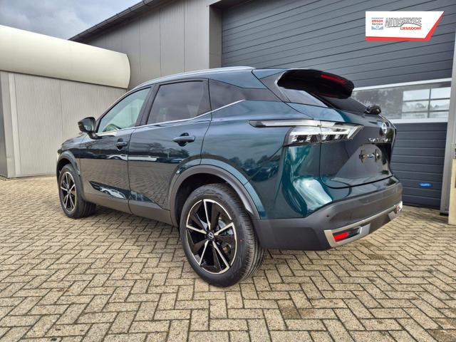 Nissan Qashqai 1.3 DIG-T MHEV 158 PS X-Tronic Tekna Voll-Leder Klimaautomatik PanoGlasdach Sitzheizung Lenkradheizung Navi Head-Up Display elektr. Heckklappe ACC PDC v+h 360&deg;Kamera DAB Bluetooth Touchscreen Apple CarPlay Android Auto 19"LM 