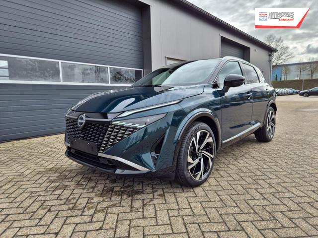 Nissan Qashqai 1.3 DIG-T MHEV 158 PS X-Tronic Tekna Premium Paket 20"LM Teil-Leder PanoGlasdach Klimaautomatik Sitzheizung Lenkradheizung Navi Head-Up Display elektr. Heckklappe ACC PDC v+h 360&deg;Kamera DAB Bluetooth Touchscreen Apple CarPlay Android Auto 