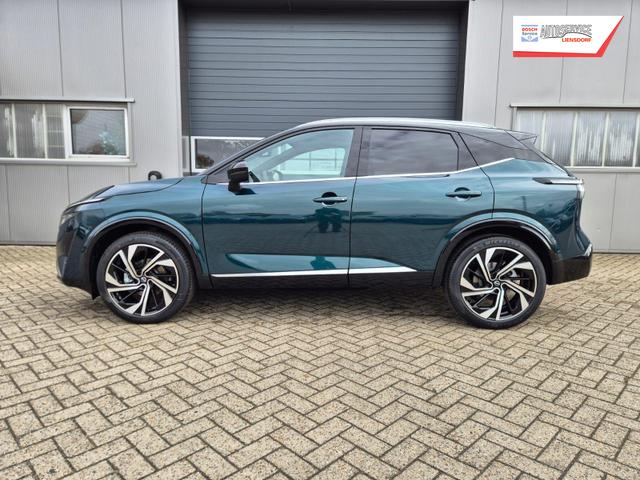 Nissan Qashqai 1.3 DIG-T MHEV 158 PS X-Tronic Tekna Premium Paket 20"LM Teil-Leder PanoGlasdach Klimaautomatik Sitzheizung Lenkradheizung Navi Head-Up Display elektr. Heckklappe ACC PDC v+h 360&deg;Kamera DAB Bluetooth Touchscreen Apple CarPlay Android Auto 