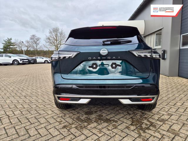 Nissan Qashqai 1.3 DIG-T MHEV 158 PS X-Tronic Tekna Premium Paket 20"LM Teil-Leder PanoGlasdach Klimaautomatik Sitzheizung Lenkradheizung Navi Head-Up Display elektr. Heckklappe ACC PDC v+h 360&deg;Kamera DAB Bluetooth Touchscreen Apple CarPlay Android Auto 