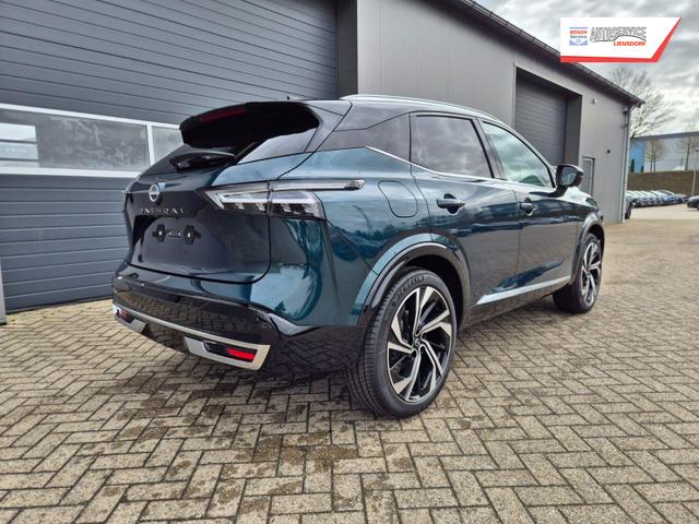 Nissan Qashqai 1.3 DIG-T MHEV 158 PS X-Tronic Tekna Premium Paket 20"LM Teil-Leder PanoGlasdach Klimaautomatik Sitzheizung Lenkradheizung Navi Head-Up Display elektr. Heckklappe ACC PDC v+h 360&deg;Kamera DAB Bluetooth Touchscreen Apple CarPlay Android Auto 