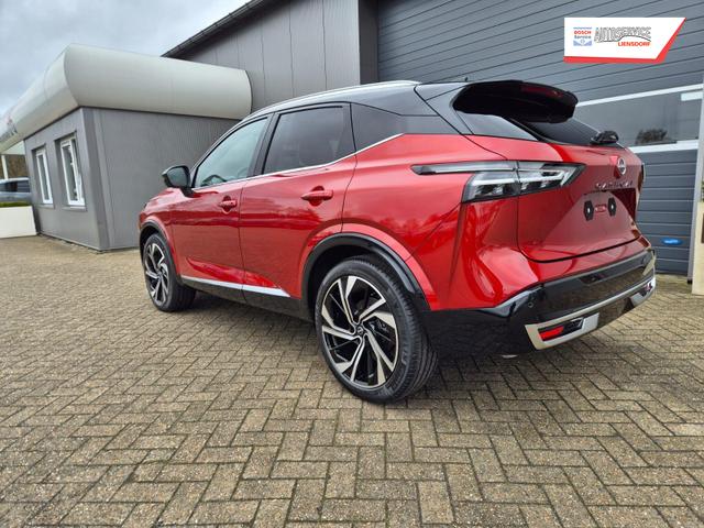 Nissan Qashqai 1.3 DIG-T MHEV 158 PS X-Tronic Tekna Premium Paket 20"LM Teil-Leder PanoGlasdach Klimaautomatik Sitzheizung Lenkradheizung Navi Head-Up Display elektr. Heckklappe ACC PDC v+h 360&deg;Kamera DAB Bluetooth Touchscreen Apple CarPlay Android Auto 