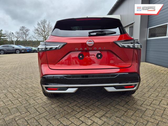 Nissan Qashqai 1.3 DIG-T MHEV 158 PS X-Tronic Tekna Premium Paket 20"LM Teil-Leder PanoGlasdach Klimaautomatik Sitzheizung Lenkradheizung Navi Head-Up Display elektr. Heckklappe ACC PDC v+h 360&deg;Kamera DAB Bluetooth Touchscreen Apple CarPlay Android Auto 