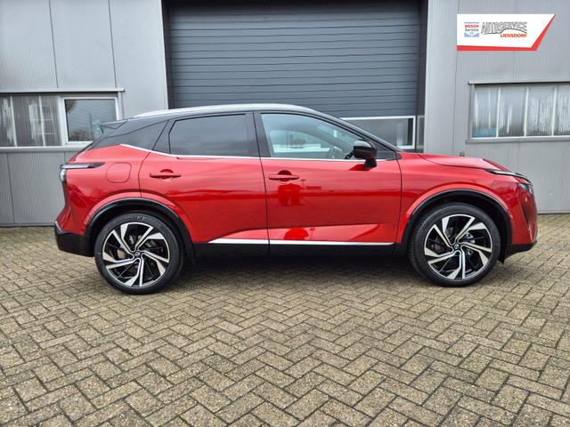 Nissan Qashqai 1.3 DIG-T MHEV 158 PS X-Tronic Tekna Premium Paket 20"LM Teil-Leder PanoGlasdach Klimaautomatik Sitzheizung Lenkradheizung Navi Head-Up Display elektr. Heckklappe ACC PDC v+h 360&deg;Kamera DAB Bluetooth Touchscreen Apple CarPlay Android Auto 