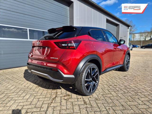 Nissan Juke 1.0 DIG-T 114PS N-Design Automatik Teil-Leder Klimaautomatik Sitzheizung Lenkradheizung PDC v+h R&uuml;ckf.Kamera Navi 19"LM Bluetooth Touchscreen Apple CarPlay Android Auto 