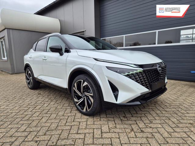 Nissan Qashqai 1.3 DIG-T MHEV 158 PS X-Tronic Tekna Premium Paket 20"LM Teil-Leder PanoGlasdach Klimaautomatik Sitzheizung Lenkradheizung Navi Head-Up Display elektr. Heckklappe ACC PDC v+h 360&deg;Kamera DAB Bluetooth Touchscreen Apple CarPlay Android Auto 