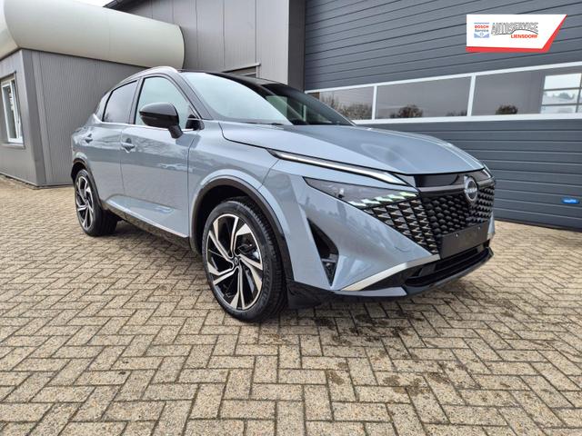 Nissan Qashqai 1.3 DIG-T MHEV 158 PS X-Tronic Tekna Premium Paket 20"LM Teil-Leder PanoGlasdach Klimaautomatik Sitzheizung Lenkradheizung Navi Head-Up Display elektr. Heckklappe ACC PDC v+h 360&deg;Kamera DAB Bluetooth Touchscreen Apple CarPlay Android Auto 