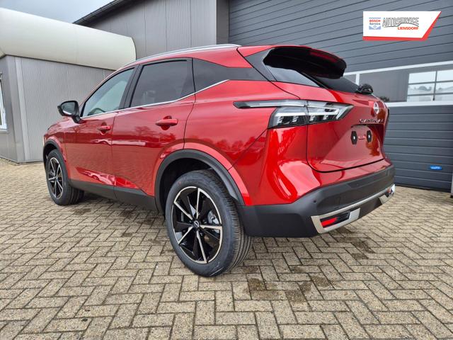 Nissan Qashqai 1.3 DIG-T MHEV 158 PS X-Tronic Tekna Voll-Leder Klimaautomatik PanoGlasdach Sitzheizung Lenkradheizung Navi Head-Up Display elektr. Heckklappe ACC PDC v+h 360&deg;Kamera DAB Bluetooth Touchscreen Apple CarPlay Android Auto 19"LM 