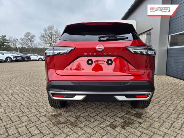 Nissan Qashqai 1.3 DIG-T MHEV 158 PS X-Tronic Tekna Voll-Leder Klimaautomatik PanoGlasdach Sitzheizung Lenkradheizung Navi Head-Up Display elektr. Heckklappe ACC PDC v+h 360&deg;Kamera DAB Bluetooth Touchscreen Apple CarPlay Android Auto 19"LM 