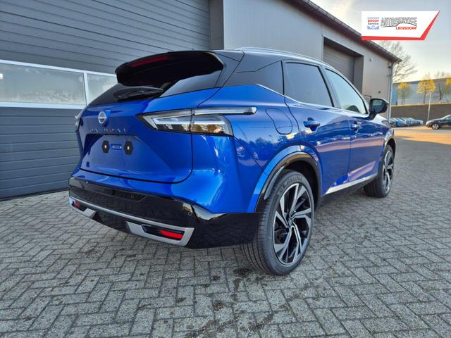Nissan Qashqai 1.3 DIG-T MHEV 158 PS X-Tronic Tekna Premium Paket 20"LM Teil-Leder PanoGlasdach Klimaautomatik Sitzheizung Lenkradheizung Navi Head-Up Display elektr. Heckklappe ACC PDC v+h 360&deg;Kamera DAB Bluetooth Touchscreen Apple CarPlay Android Auto 