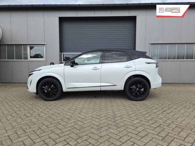 Nissan Qashqai 1.3 DIG-T MHEV 158 PS X-Tronic N-Design PanoDach Teil-Leder Klimaautomatik Sitzheizung Lenkradheizung Navi ACC PDC v+h 360&deg;Kamera DAB Bluetooth Touchscreen Apple CarPlay Android Auto 19"Zoll 