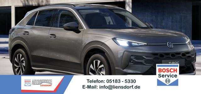 Volkswagen T-Roc - LIFE 1.5 eTSI 116PS DSG (AUTOMATIK), Wolf-Grey METALLIC, ANH&Auml;NGERKUPPLUNG, WINTER-PAKET, PRIVACY, 16" Alu, ACC, Climatronic, R&uuml;ckfahrkamera, Parksensoren vorne/hinten, Radio 12,9" + Wireless App-Connect, Toter-Winkel-Warner, M-Lederlenkrad, LED-Scheinwerfer