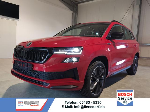 Skoda Karoq - Sportline 2.0 TSI 190 PS 4x4 DSG Navi-Anh&auml;ngerkupplung-Garantie-LED-Matrix-AppleCarPlay-2x PDC-Kamera-Android-Auto-ACC-Kessy-2-Zonen-Klimaautomatik-18''Alu