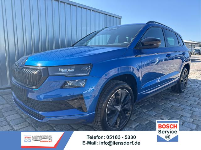 Skoda Karoq - Sportline 1,5 TSI 150 PS DSG -5 Jahre Garantie-Navi-4x Sitzheizung-Canton Sound-Anh&auml;ngerkupplung-LED-Matrix-AppleCarPlay-Android-Auto-ACC-Kessy-2-Zonen-Klimaautomatik-18''Alu-Sofort