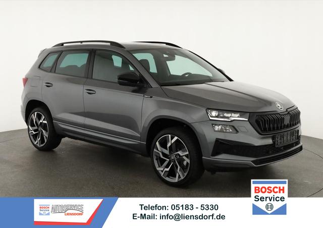 Skoda Karoq - Sportline 2.0 TDI DSG Sportline, Pano, AHK, Matrix, Teilleder, 5 J.-Garantie