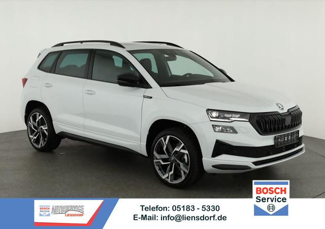Skoda Karoq - Sportline 2.0 TDI DSG Sportline, Pano, AHK, Matrix, Teilleder, 5 J.-Garantie