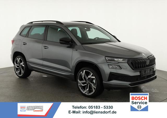 Skoda Karoq - Sportline 2.0 TDI DSG Sportline, AHK, Matrix, Teilleder, 5 J.-Garantie