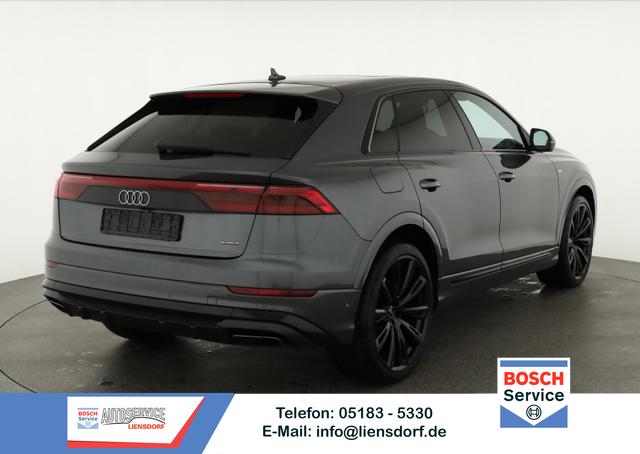 Audi Q8 - 50 TDI quattro qu S-LINE, Luft, Pano, B&O, 23-Zoll, AHK, Leder, AreaView, Optik schwarz