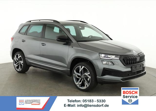 Skoda Karoq - Sportline 1.5 TSI DSG Sportline, Pano, AHK, Navi, CANTON, Matrix, AreaView, Side, FS-beheizbar, 19-Zoll
