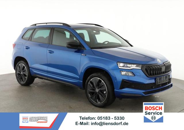 Skoda Karoq - Sportline 1.5 TSI DSG Sportline, Pano, AHK, Navi, CANTON, Matrix, AreaView, Side, FS-beheizbar