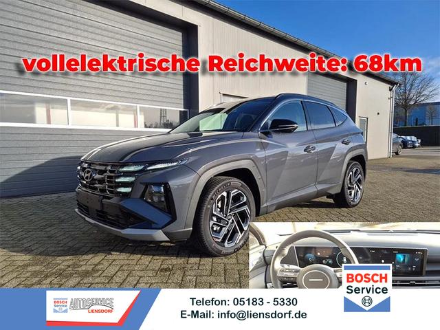 Hyundai TUCSON - 1.6 T-GDI 252PS Automatik PHEV Prime FACELIFT MY2025 Voll-Leder elektr. Heckklappe Sitzheizung v+h Lenkradheizung ACC Klimaautomatik HUD Navi Krell-Sound 12,3"-Touchscreen DAB+ wireless Apple CarPlay + Android Auto PDC 4xKamera 2xKeyless 19-LM