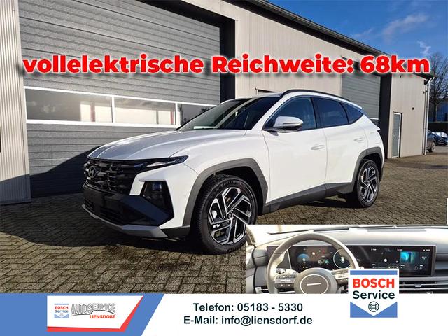 Hyundai TUCSON - 1.6 T-GDI 252PS Automatik PHEV Prime FACELIFT MY2025 Voll-Leder elektr. Heckklappe Sitzheizung v+h Lenkradheizung ACC Klimaautomatik HUD Navi Krell-Sound 12,3"-Touchscreen DAB+ wireless Apple CarPlay + Android Auto PDC 4xKamera 2xKeyless 19-LM