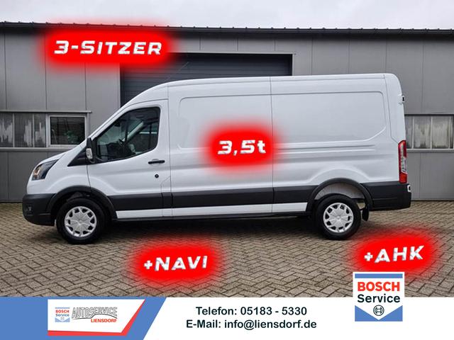 Ford Transit - L3H2 2.0 TDCi 130PS Trend 3,5t 3-Sitzer AHK Klima Navi Bluetooth DAB Frontscheibe beheizb. PDC v+h Rückf.Kamera Tempomat