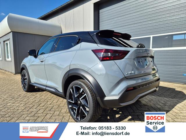 Nissan Juke - 1.0 DIG-T 114PS N-Design Automatik Teil-Leder Klimaautomatik Sitzheizung Lenkradheizung PDC v+h R&uuml;ckf.Kamera Navi 19"LM Bluetooth Touchscreen Apple CarPlay Android Auto