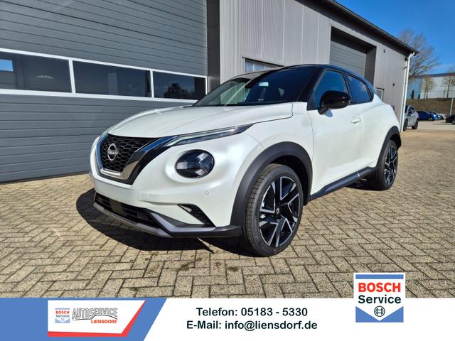 Nissan Juke - 1.0 DIG-T 114PS N-Design Automatik Teil-Leder Klimaautomatik Sitzheizung Lenkradheizung PDC v+h R&uuml;ckf.Kamera Navi 19"LM Bluetooth Touchscreen Apple CarPlay Android Auto