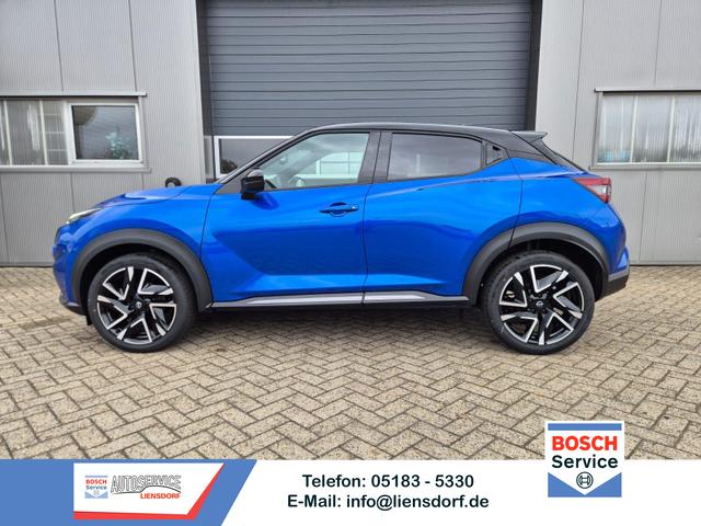 Nissan Juke - 1.0 DIG-T 114PS N-Design Automatik Teil-Leder Klimaautomatik Sitzheizung Lenkradheizung PDC v+h R&uuml;ckf.Kamera Navi 19"LM Bluetooth Touchscreen Apple CarPlay Android Auto