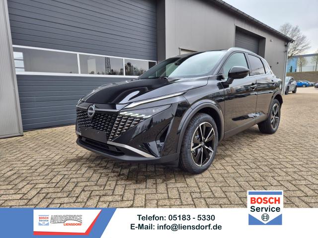 Nissan Qashqai - 1.3 DIG-T MHEV 158 PS X-Tronic Tekna Voll-Leder Klimaautomatik PanoGlasdach Sitzheizung Lenkradheizung Navi Head-Up Display elektr. Heckklappe ACC PDC v+h 360&deg;Kamera DAB Bluetooth Touchscreen Apple CarPlay Android Auto 19"LM