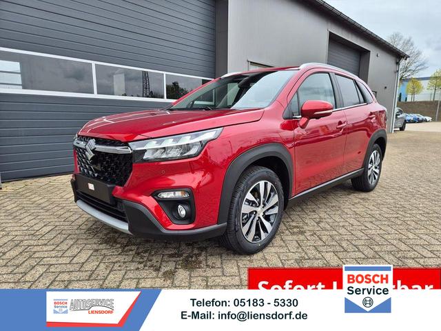 Suzuki S-Cross - Comfort+ 110PS Automatik MHEV 1.4 Boosterjet Teilleder Navi Klimaautomatik Sitzheizung ACC PDC v+h 4x Kamera Suzuki-Radio Apple CarPlay Android Auto Touchscreen 2xKeyless 17-LM