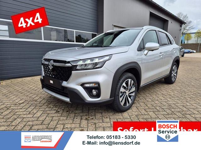 Suzuki S-Cross - Comfort+ 110PS MHEV 4x4 ALLGRIP 1.4 Boosterjet Teilleder Navi Klimaautomatik Sitzheizung ACC PDC v+h 4x Kamera Suzuki-Radio Apple CarPlay Android Auto Touchscreen 2xKeyless 17-LM