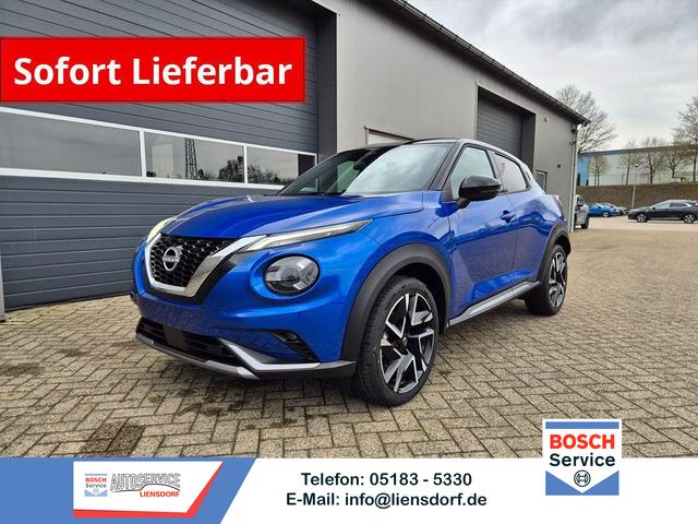 Nissan Juke - 1.0 DIG-T 114PS N-Design Automatik Teil-Leder Klimaautomatik Sitzheizung Lenkradheizung PDC v+h R&uuml;ckf.Kamera Navi 19"LM Bluetooth Touchscreen Apple CarPlay Android Auto