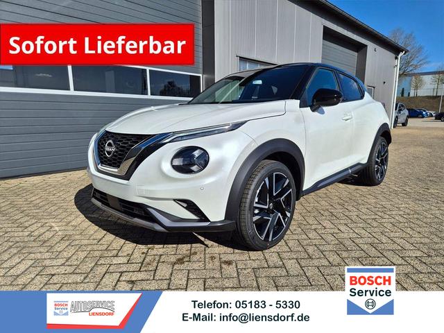 Nissan Juke - 1.0 DIG-T 114PS N-Design Automatik Teil-Leder Klimaautomatik Sitzheizung Lenkradheizung PDC v+h R&uuml;ckf.Kamera Navi 19"LM Bluetooth Touchscreen Apple CarPlay Android Auto