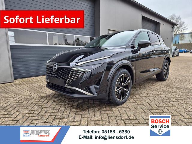 Nissan Qashqai - 1.3 DIG-T MHEV 158 PS X-Tronic Tekna Voll-Leder Klimaautomatik PanoGlasdach Sitzheizung Lenkradheizung Navi Head-Up Display elektr. Heckklappe ACC PDC v+h 360&deg;Kamera DAB Bluetooth Touchscreen Apple CarPlay Android Auto 19"LM