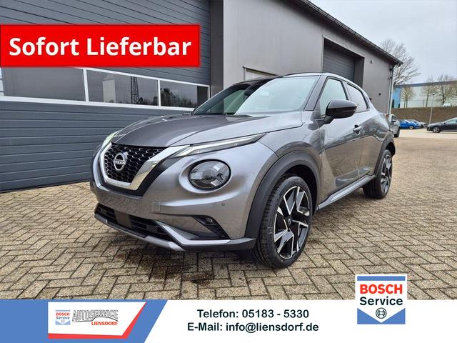 Nissan Juke - 1.0 DIG-T 114PS N-Design Automatik Teil-Leder Klimaautomatik Sitzheizung Lenkradheizung PDC v+h R&uuml;ckf.Kamera Navi 19"LM Bluetooth Touchscreen Apple CarPlay Android Auto