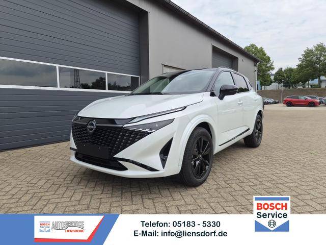 Nissan Qashqai - 1.3 DIG-T MHEV 158 PS X-Tronic N-Design Head-Up Display Teil-Leder Klimaautomatik Sitzheizung Lenkradheizung Navi elektr. Heckklappe ACC PDC v+h 360&deg;Kamera DAB Bluetooth Touchscreen Apple CarPlay Android Auto 19"Zoll
