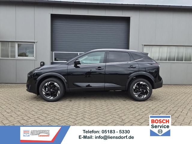 Nissan Qashqai - 1.3 DIG-T MHEV 158 PS X-Tronic N-Connecta Teil-Leder PanoGlasdach Klimaautomatik Sitzheizung Lenkradheizung Navi ACC PDC v+h 360&deg;Kamera DAB Bluetooth Touchscreen Apple CarPlay Android Auto 18"LM