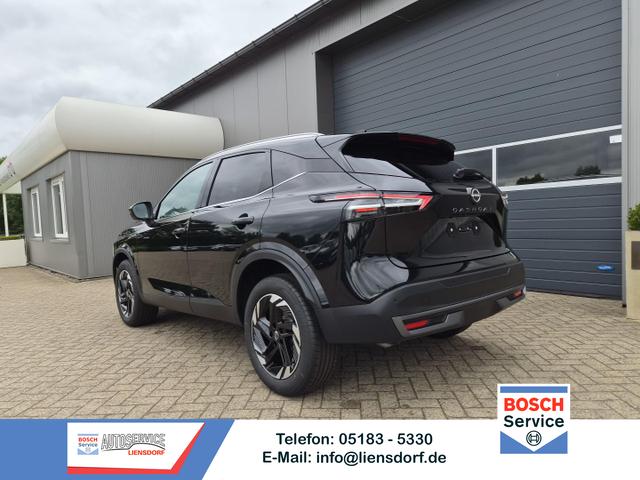 Nissan Qashqai - 1.3 DIG-T MHEV 158 PS X-Tronic N-Connecta Teil-Leder PanoGlasdach Klimaautomatik Sitzheizung Lenkradheizung Navi ACC PDC v+h 360&deg;Kamera DAB Bluetooth Touchscreen Apple CarPlay Android Auto 18"LM
