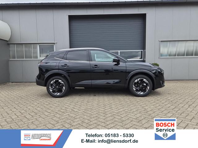 Nissan Qashqai - 1.3 DIG-T MHEV 158 PS X-Tronic N-Connecta Teil-Leder PanoGlasdach Klimaautomatik Sitzheizung Lenkradheizung Navi ACC PDC v+h 360&deg;Kamera DAB Bluetooth Touchscreen Apple CarPlay Android Auto 18"LM