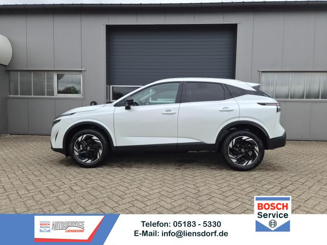 Nissan Qashqai - 1.3 DIG-T MHEV 158 PS X-Tronic N-Connecta Teil-Leder PanoGlasdach Klimaautomatik Sitzheizung Lenkradheizung Navi ACC PDC v+h 360&deg;Kamera DAB Bluetooth Touchscreen Apple CarPlay Android Auto 18"LM