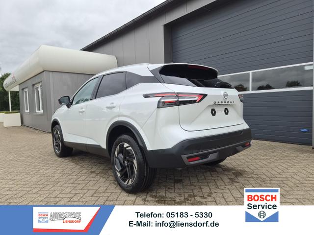 Nissan Qashqai - 1.3 DIG-T MHEV 158 PS X-Tronic N-Connecta Teil-Leder PanoGlasdach Klimaautomatik Sitzheizung Lenkradheizung Navi ACC PDC v+h 360&deg;Kamera DAB Bluetooth Touchscreen Apple CarPlay Android Auto 18"LM