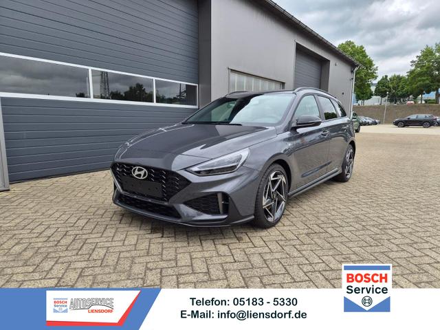 Hyundai i30 Kombi - 1.6 T-GDI 150PS Automatik N-Line Sitzheizung Lenkradheizung Klimaautomatik Navi 10,3"-Touchscreen Bluelink Apple CarPlay + Android Auto PDC v+h R&uuml;ckf.Kamera 18-LM