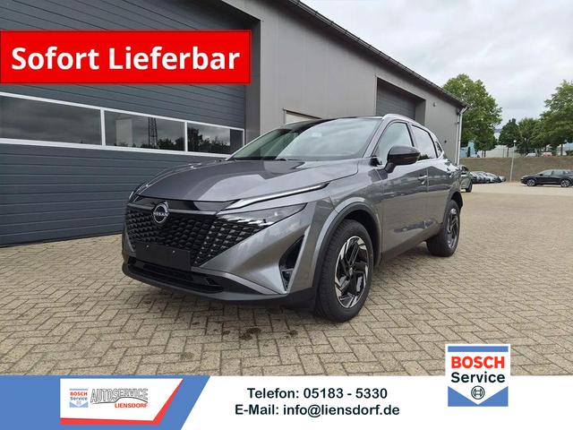 Nissan Qashqai - 1.3 DIG-T MHEV 158 PS X-Tronic N-Connecta Teil-Leder PanoGlasdach Klimaautomatik Sitzheizung Lenkradheizung Navi ACC PDC v+h 360&deg;Kamera DAB Bluetooth Touchscreen Apple CarPlay Android Auto 18"LM