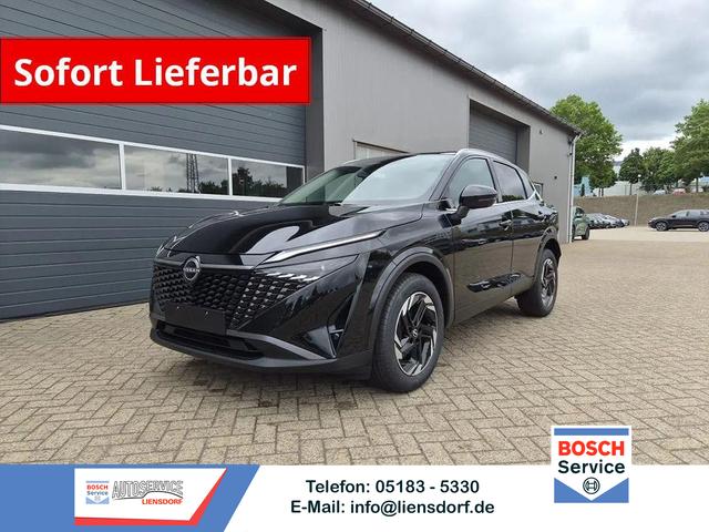Nissan Qashqai - 1.3 DIG-T MHEV 158 PS X-Tronic N-Connecta Teil-Leder PanoGlasdach Klimaautomatik Sitzheizung Lenkradheizung Navi ACC PDC v+h 360&deg;Kamera DAB Bluetooth Touchscreen Apple CarPlay Android Auto 18"LM